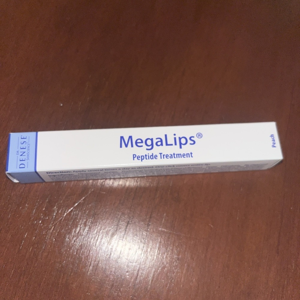 Dr. Denese‎ MegaLips Peptide Treatment in PEACH .06 oz Full Size  New in Box